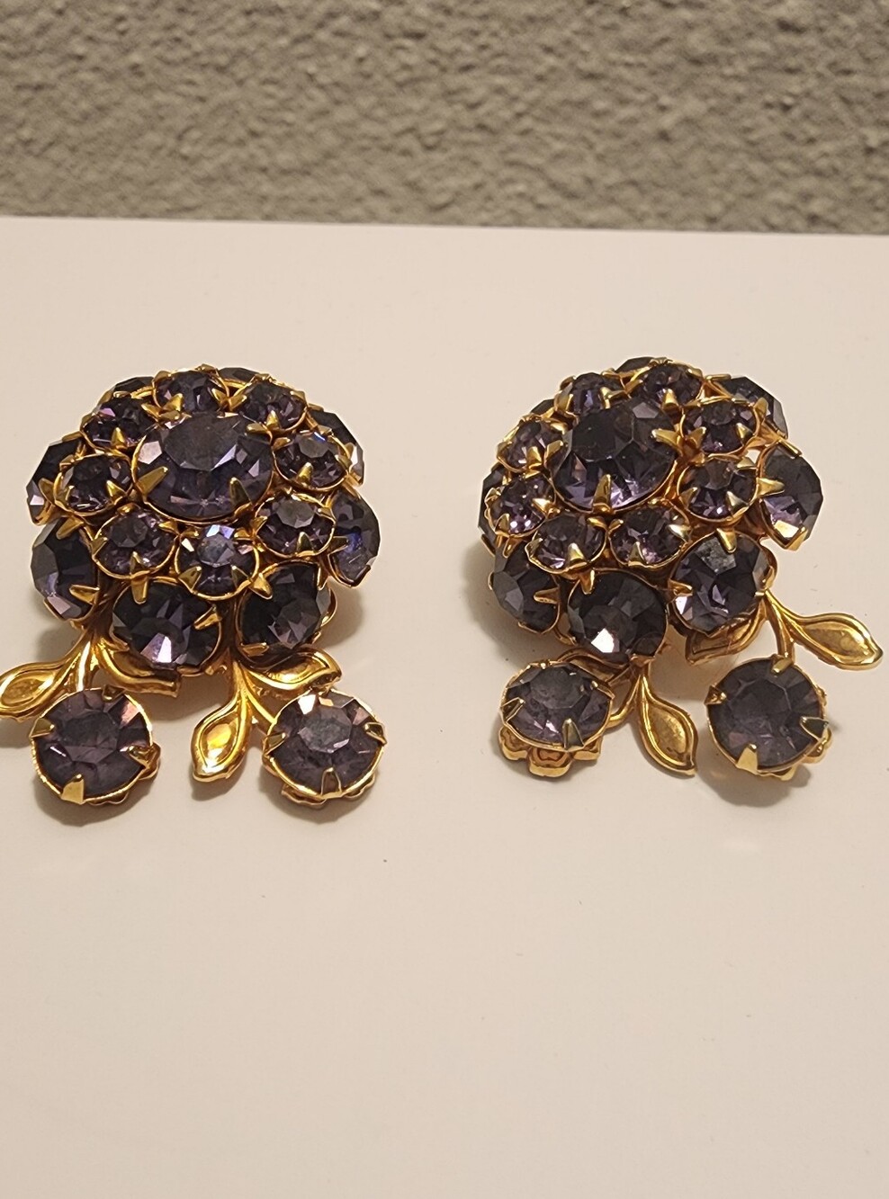 Vintage Judy Lee Clip On Earrings
